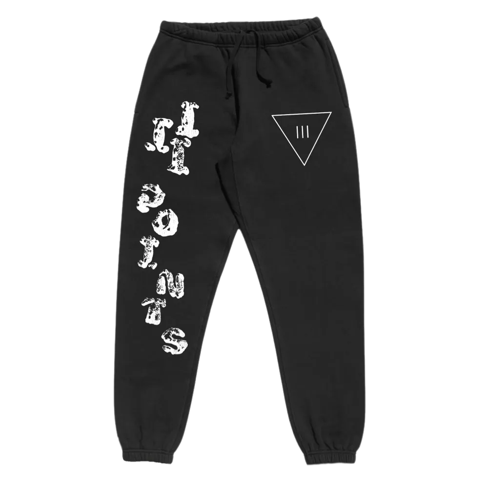 III Points 22 Symbols Black Sweatpants