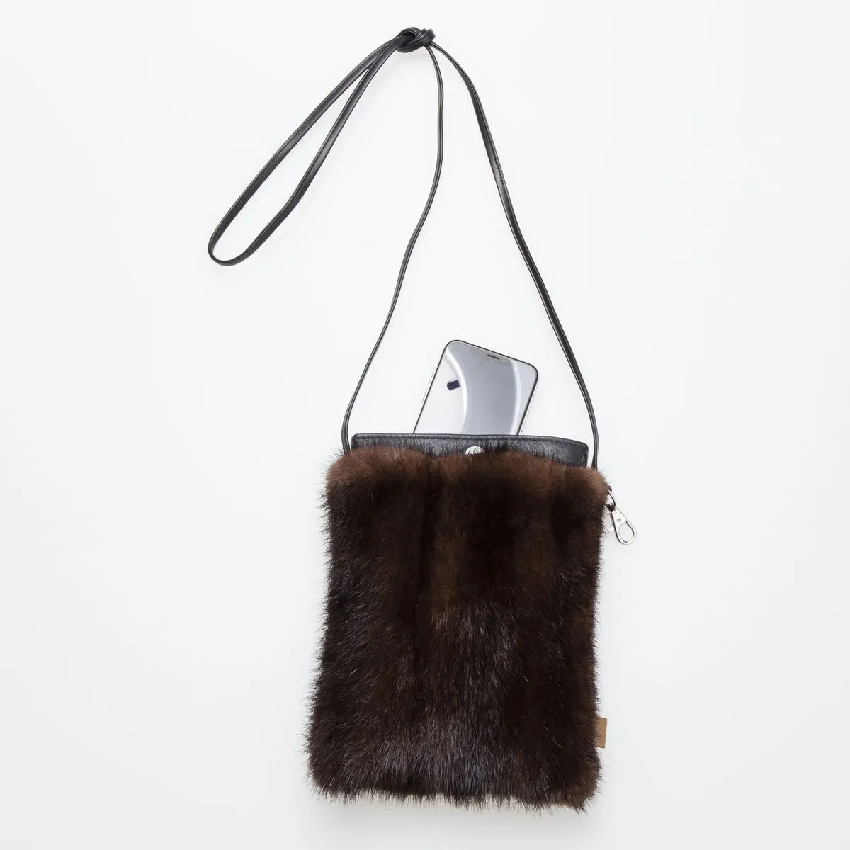 IPHONE POCKET LARGE - UPCYCLED FUR