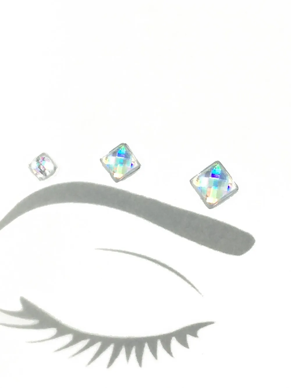 Iridescent Disco Diamond Face Gem