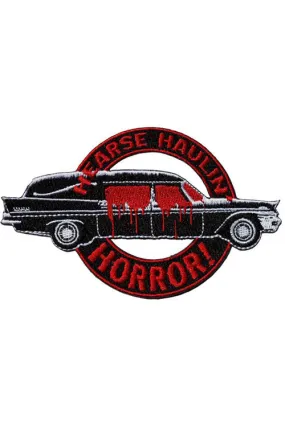 Kreepsville 666 Iron on Patch of Hearse Haulin Horror