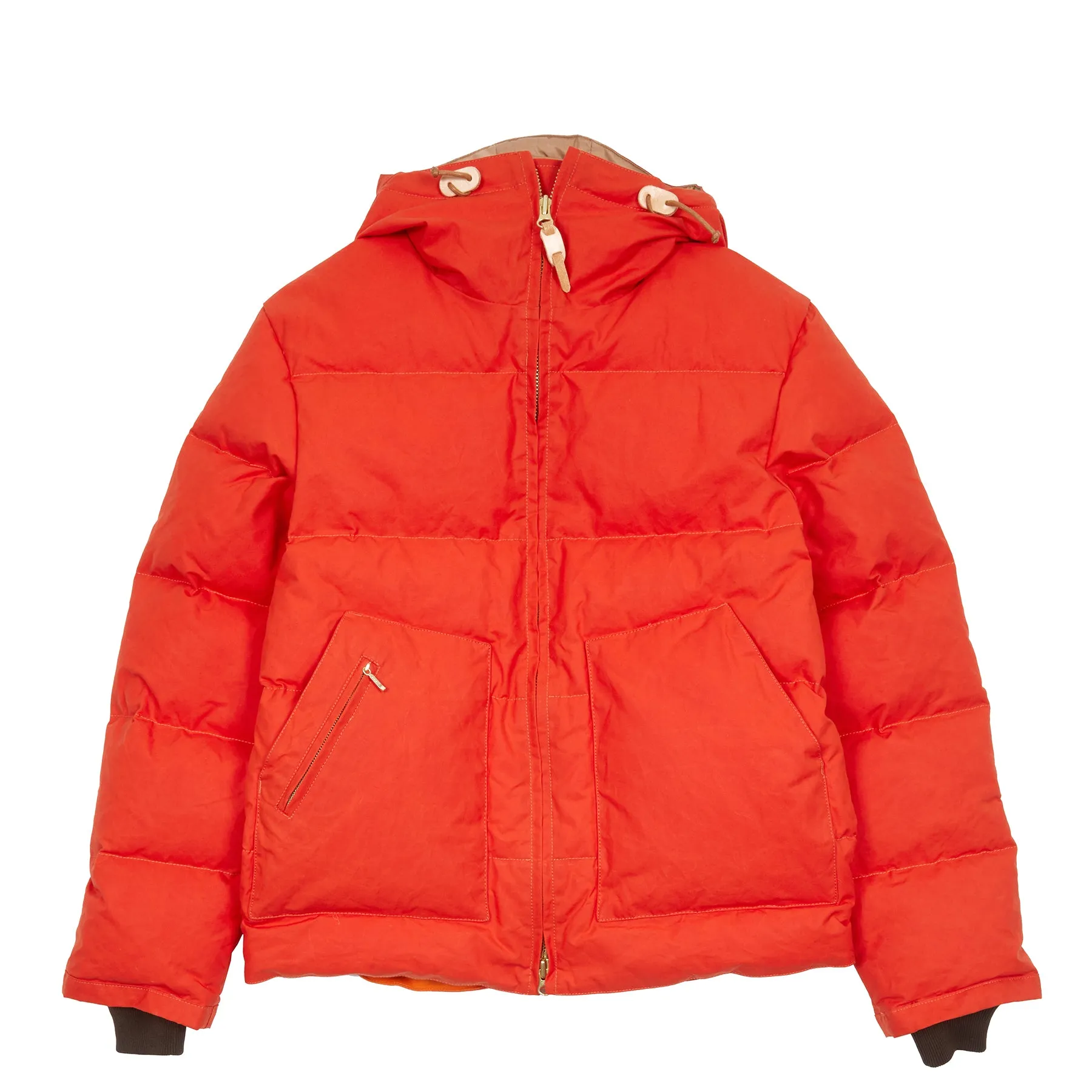 Manifattura Ceccarelli Hooded Down Parka in Orange