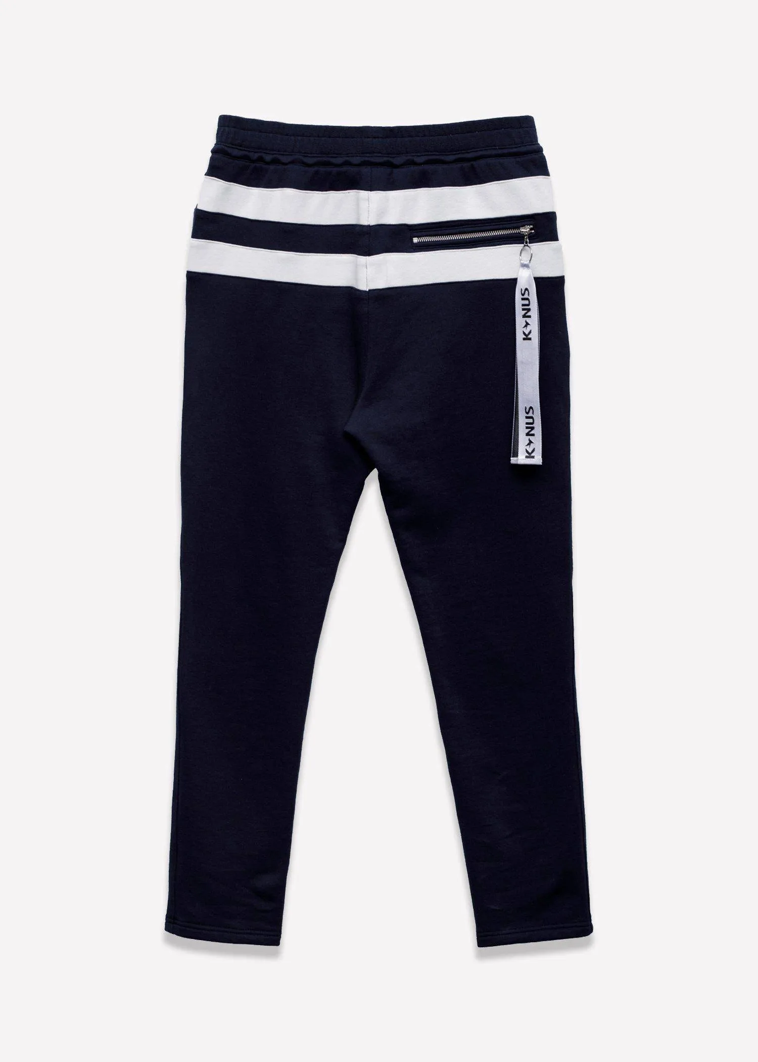 Men's Stripe Sweatpants in Navy