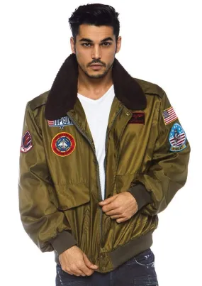 Men's Top Gun Nylon Bomber Jacket