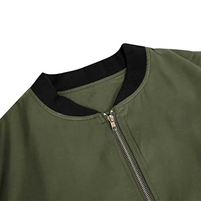 Military Green Lightweight Bomber Men's Jacket