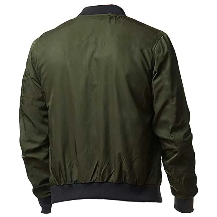 Military Green Lightweight Bomber Men's Jacket