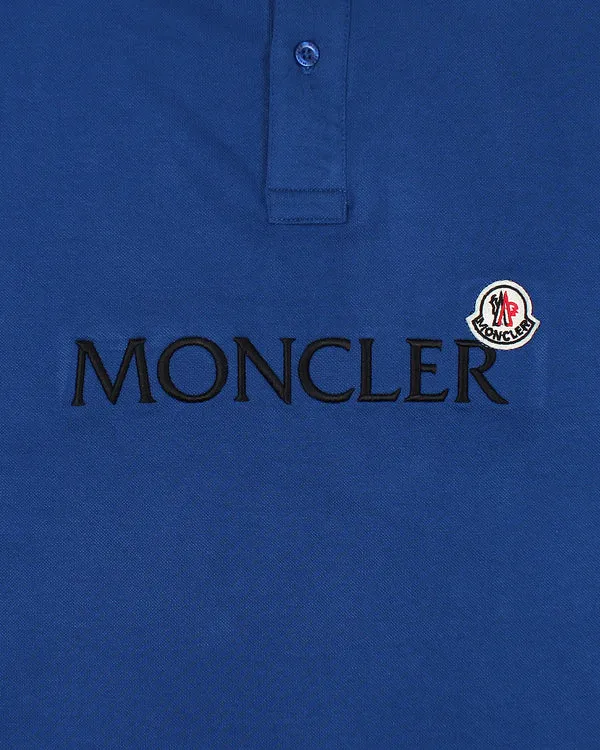 MO - Men 'Blue' Moncler Embroidered Logo Polo MO880