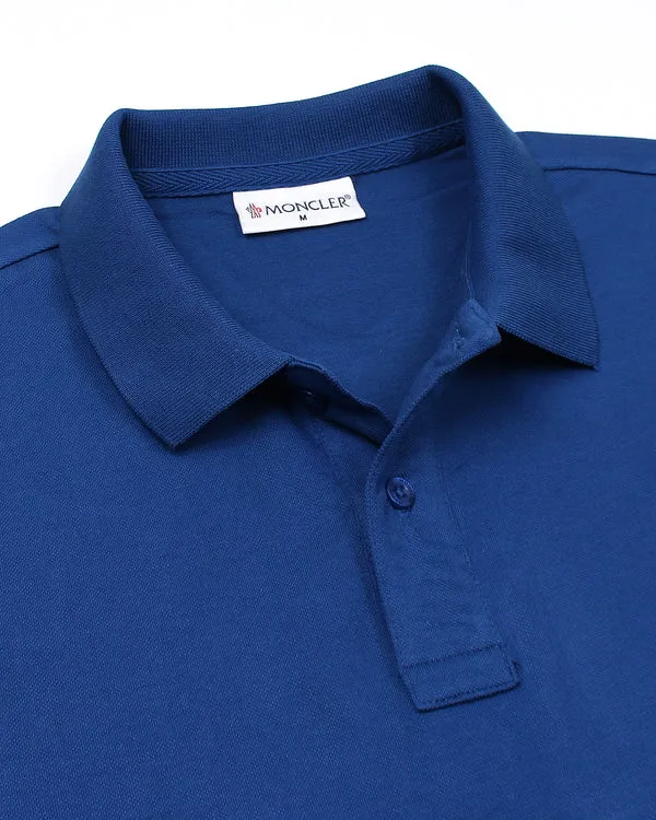 MO - Men 'Blue' Moncler Embroidered Logo Polo MO880