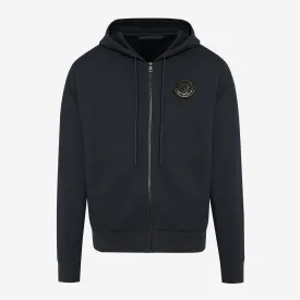 Moncler Logo Badge Zip Up Hoodie