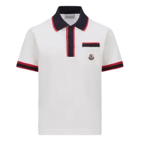 Moncler SS White Polo