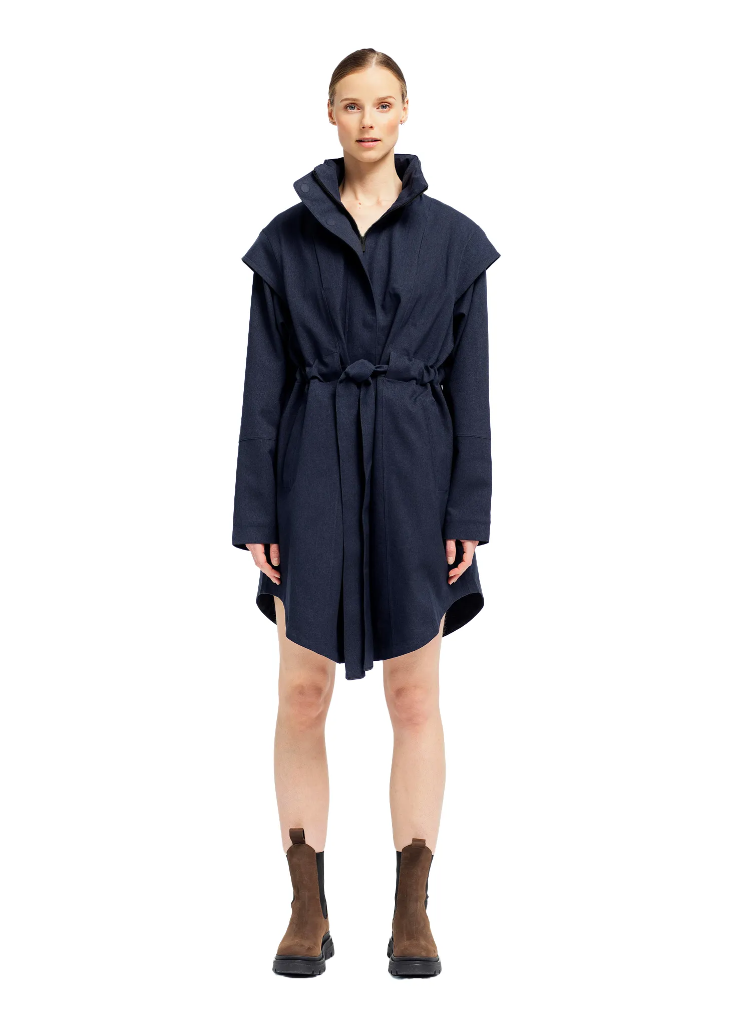 Monsun Coat - Dark Navy