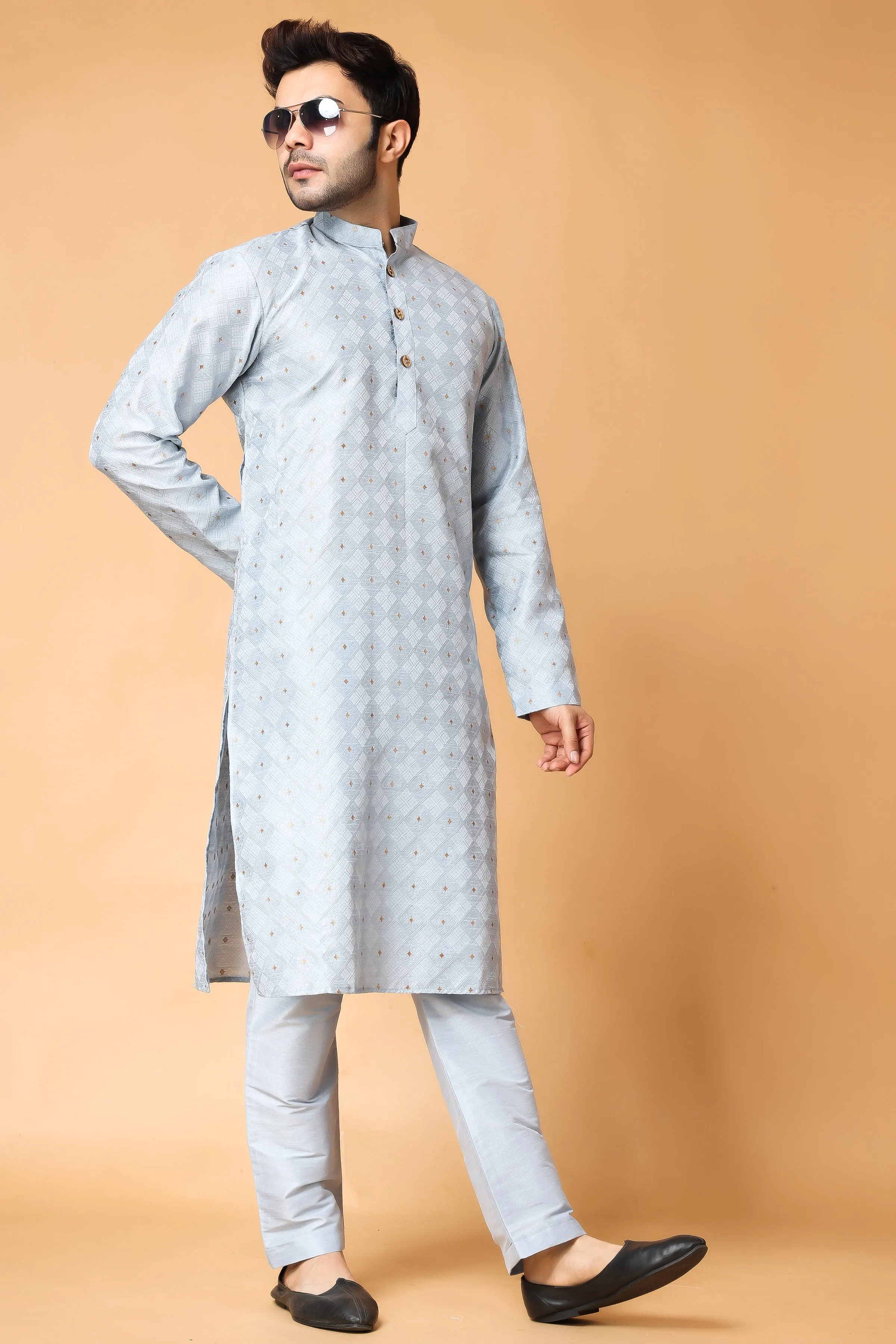 North Star Jacquard Kurta Pajama