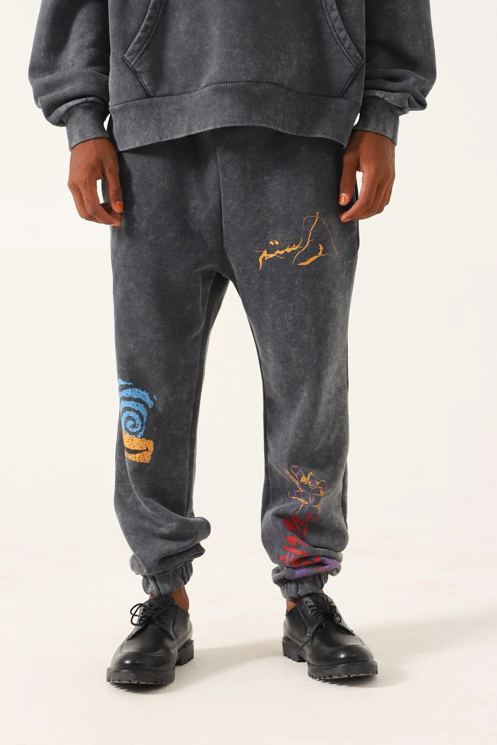 "BRAIN WASH" GREY SWEATPANTS