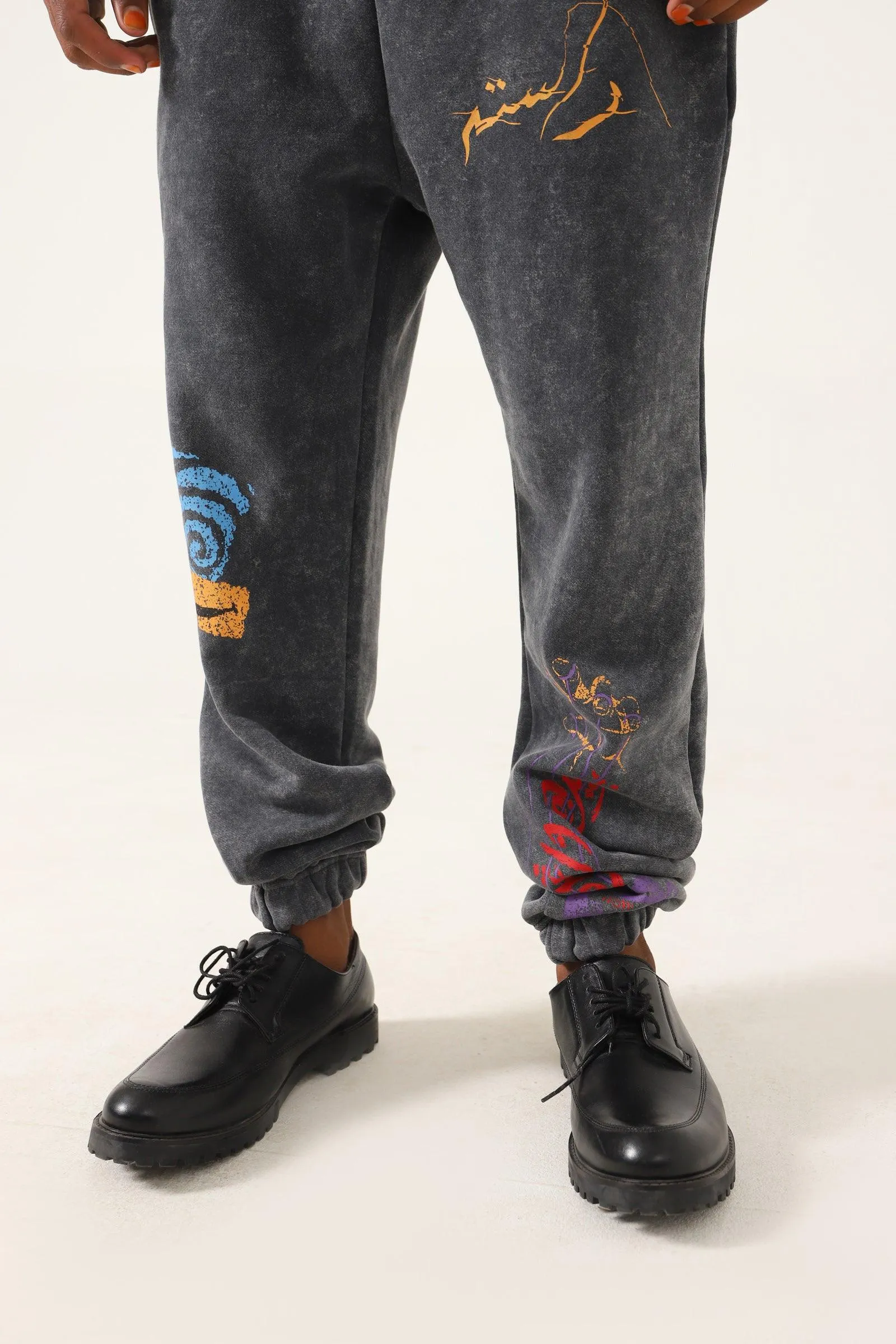 "BRAIN WASH" GREY SWEATPANTS