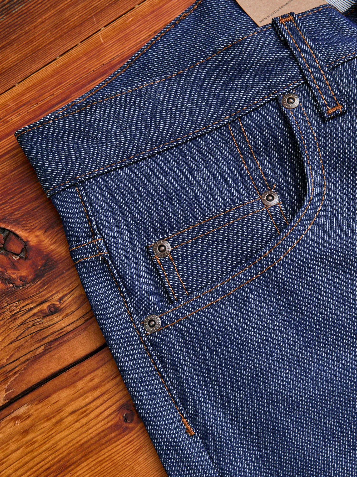 "Natural Indigo Selvedge" 12.5oz Selvedge Denim - Easy Guy Fit