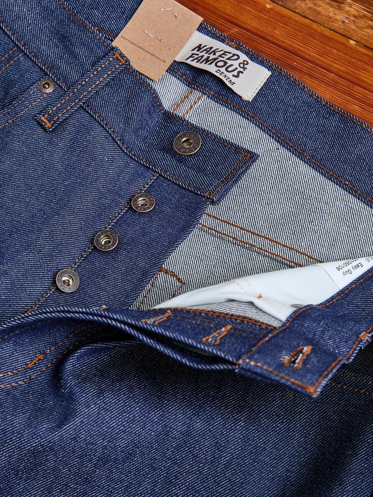 "Natural Indigo Selvedge" 12.5oz Selvedge Denim - Easy Guy Fit