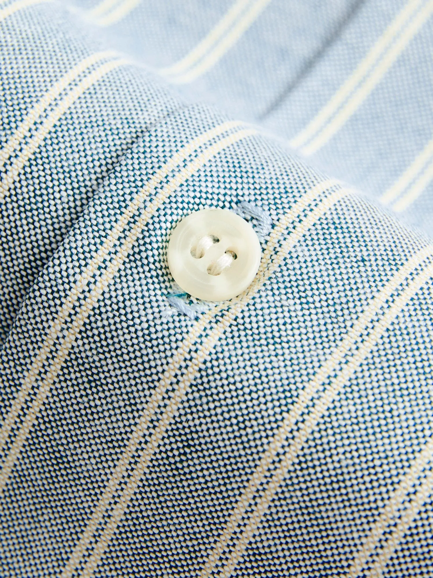 "Striped Oxford" Aloha Shirt in Vintage Indigo