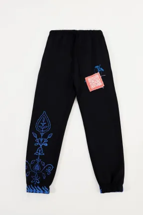 "SURVEILLANCE" BLOCK PRINT SWEATPANTS