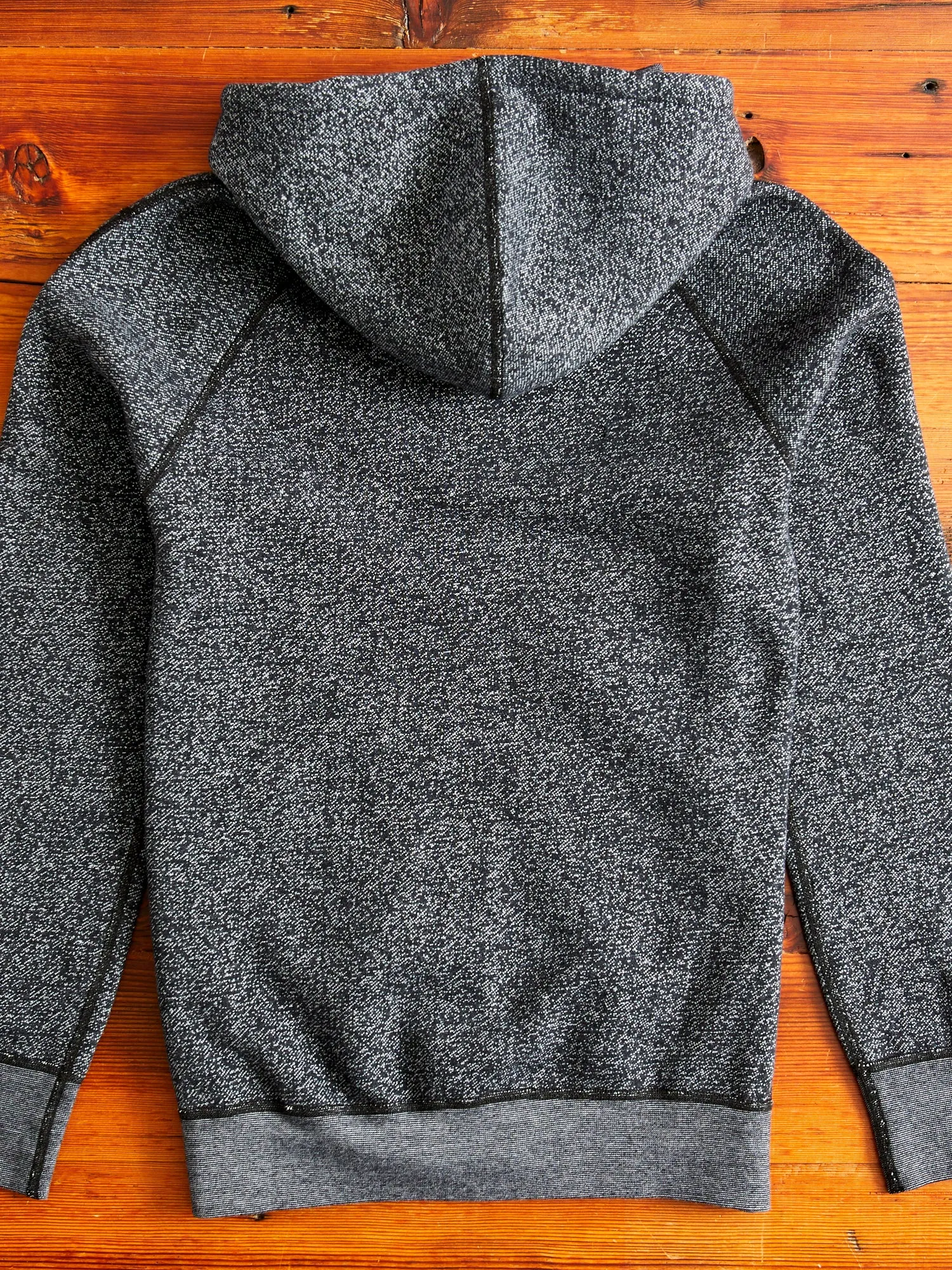 "Tiger Fleece" Zip Hoodie in Black