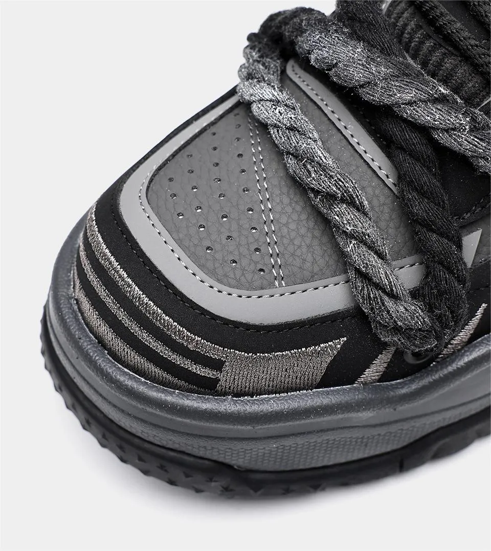 Rope | Chunky Black Sneakers