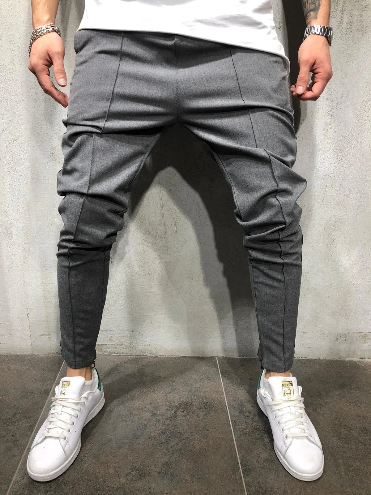 Sneakerjeans Anthracite Side Striped Jogger Pant A295