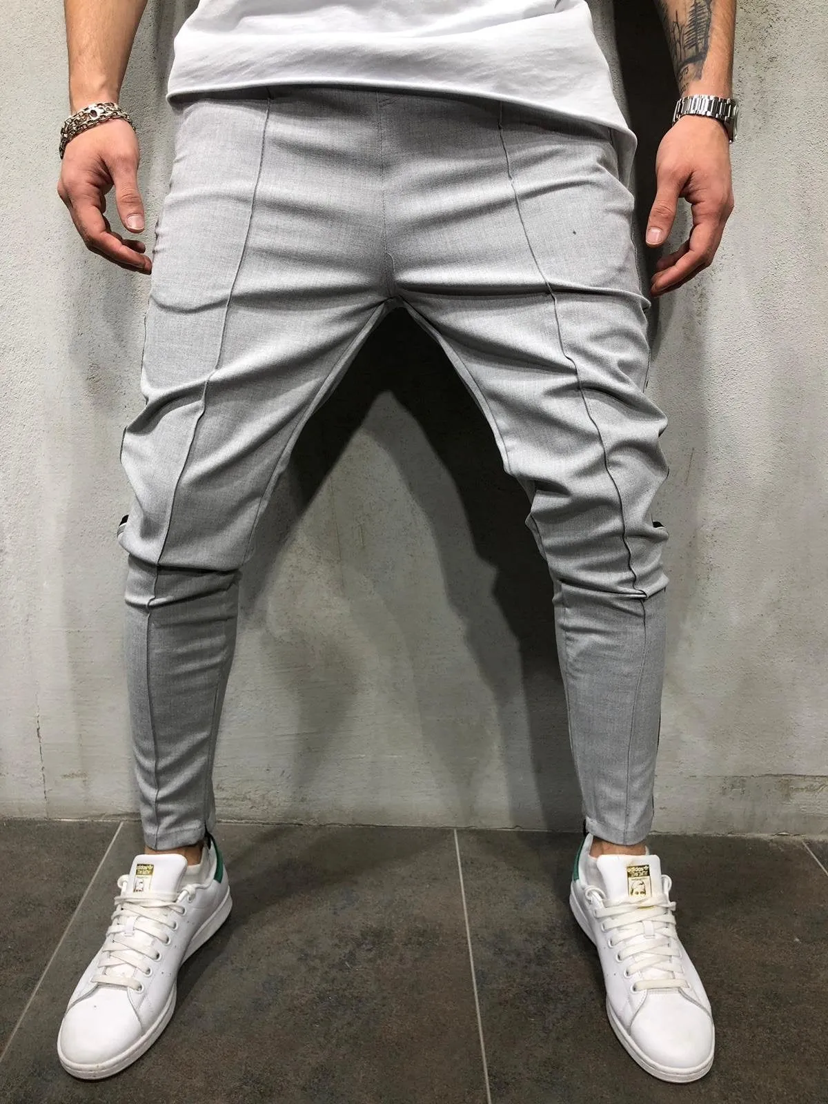 Sneakerjeans Gray Side Striped Jogger Pant A299