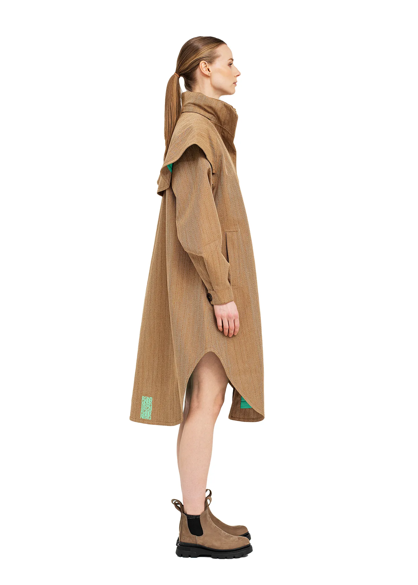 Tyfon Coat - Camel Tweed