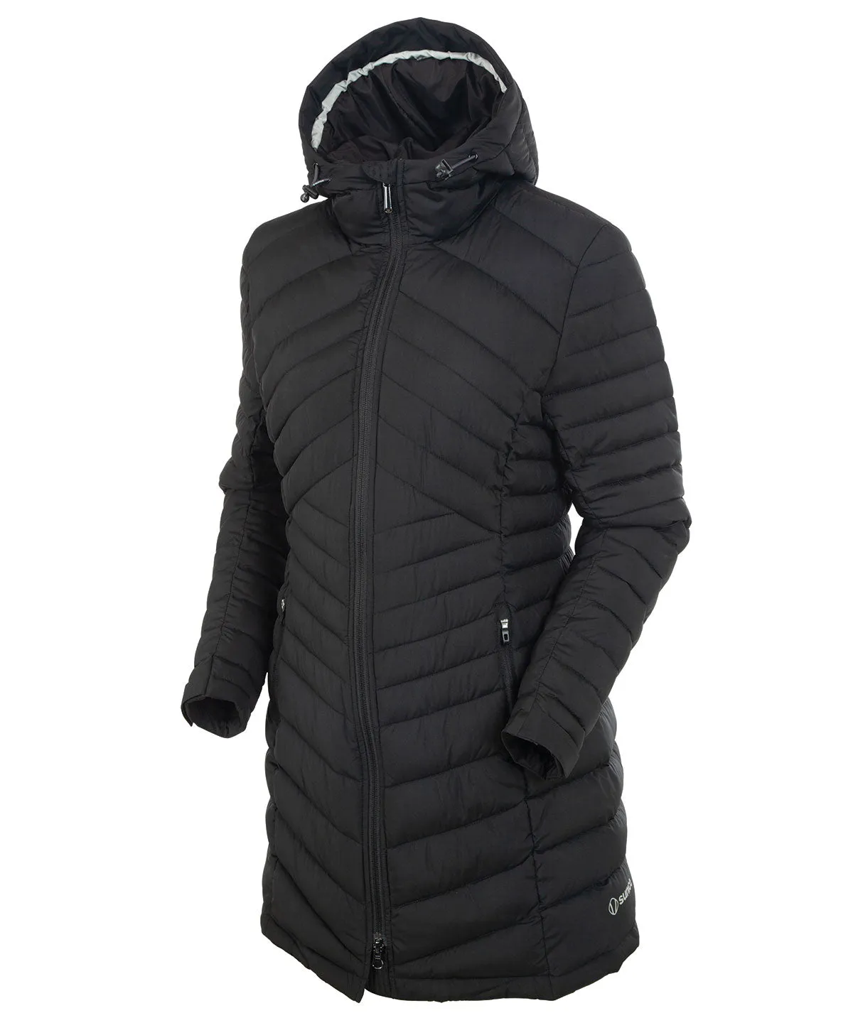 Women's Jojo Thermal Quilted Long Jacket with Hood