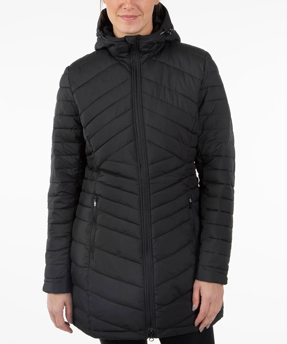 Women's Jojo Thermal Quilted Long Jacket with Hood