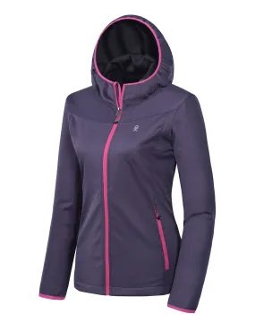 Women's Lightweight Hooded Hiking Softshell Jacket