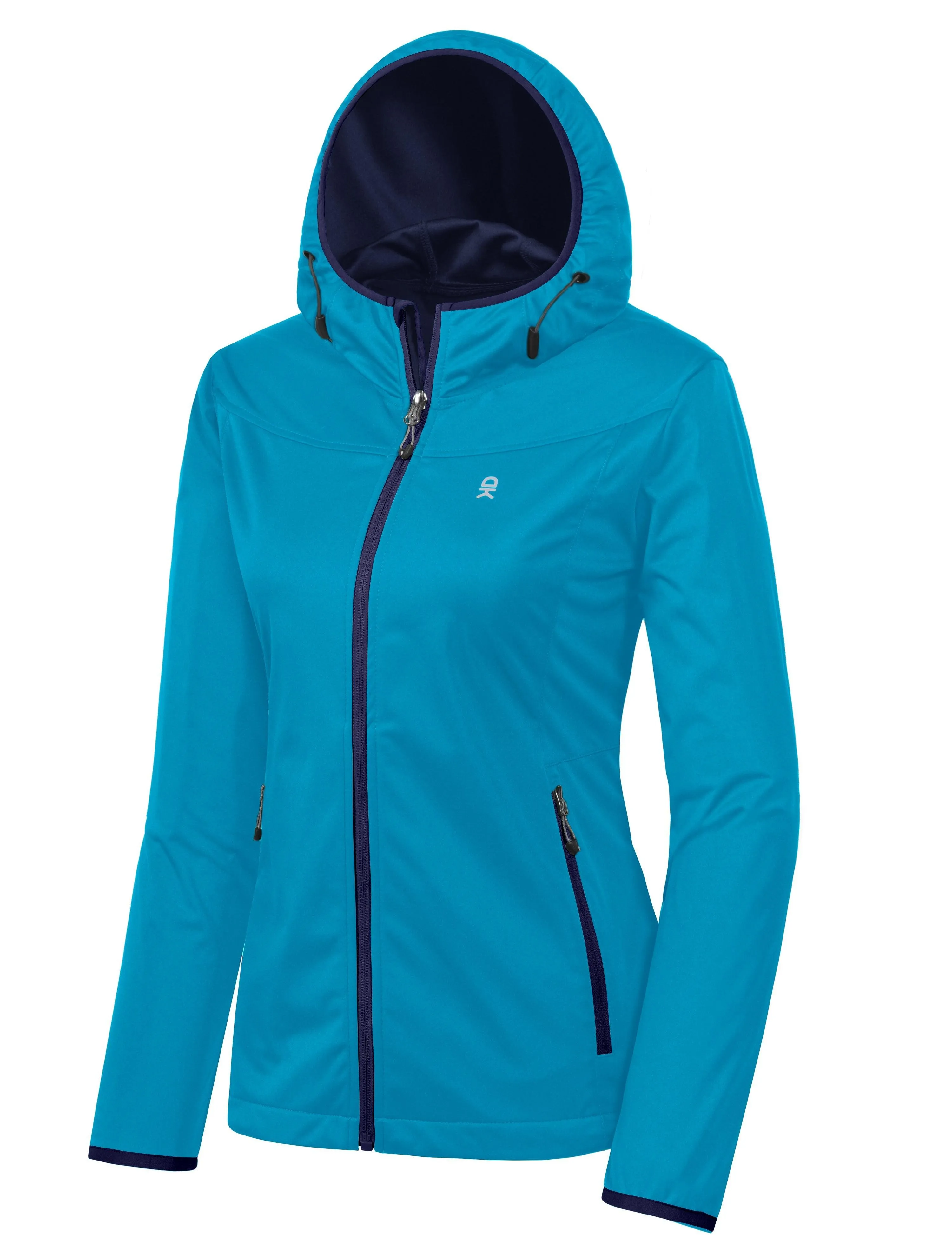 Women's Lightweight Hooded Hiking Softshell Jacket